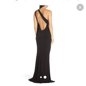 Katie May black slinky sexy one should gown